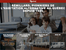 Tablet Screenshot of maisonsremillard.com